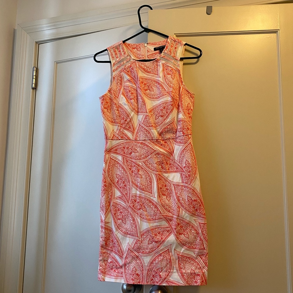 Banana Republic Orange floral dress great for work